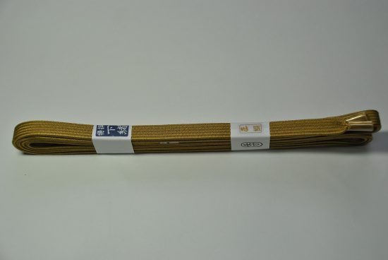 最高級特撰 下緒 正絹 角朝織 (国防色)